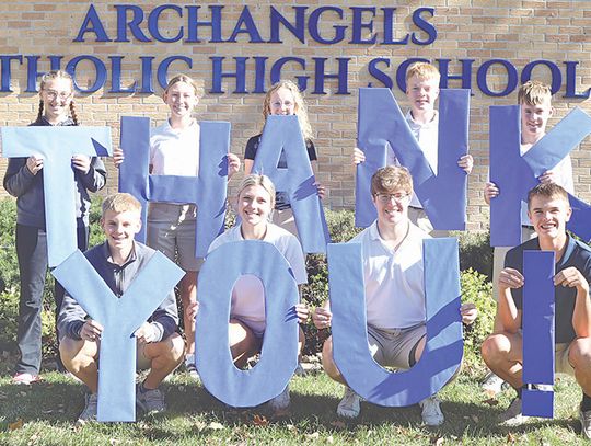 Archangels students say thank you for all the support