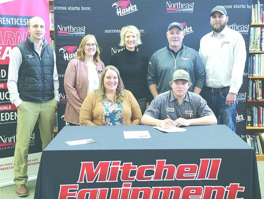 Babel earns apprenticeship from Mitchell Equipment, taking courses at NECC
