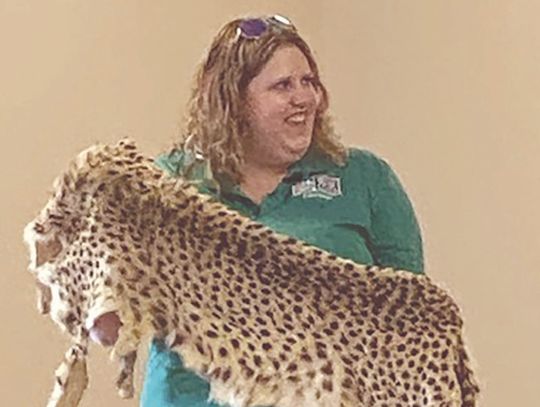 Brian and Holly of the Henry Doorly Zoo2You program visited Humphrey on Wednesday