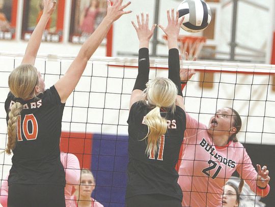 Bulldogs dominate at net, on defense