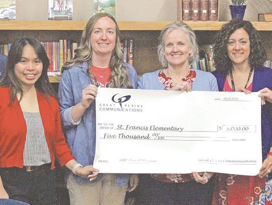 HSF receives $5,000 grant from Great Plains Communication