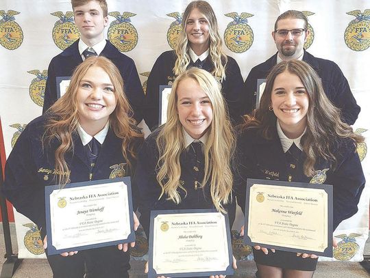 Humphrey FFA members earn state degrees