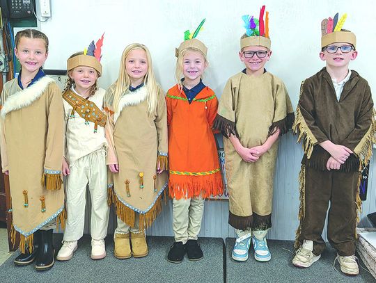 Second-graders at Humphrey St. Francis