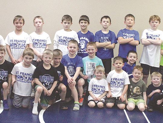 St. Francis little kids wrestlers can stay on the mat