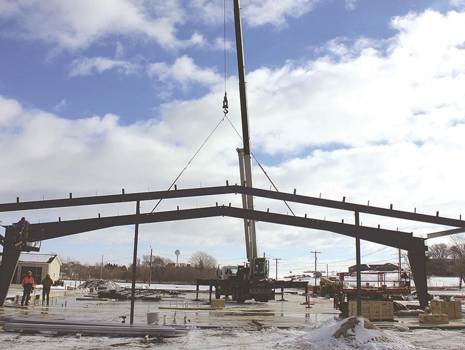 New Humphrey Fire Station building going up
