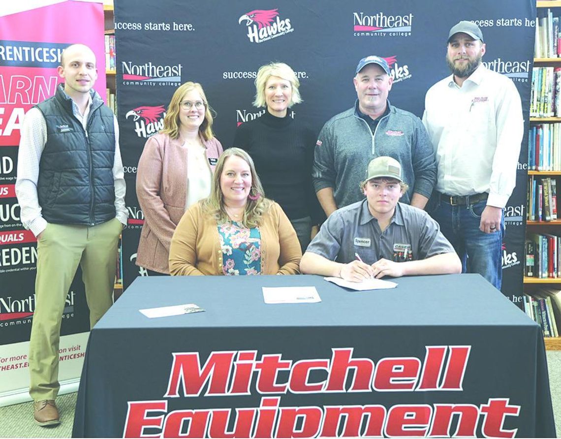 Babel earns apprenticeship from Mitchell Equipment, taking courses at NECC