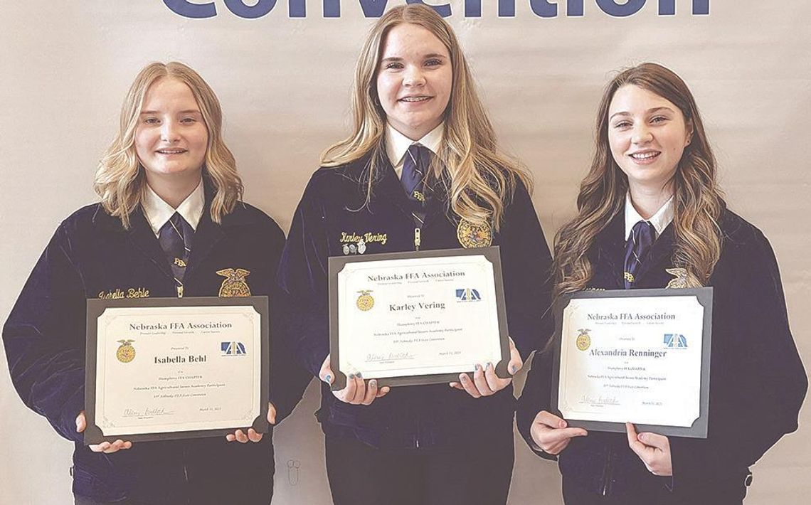 Humphrey FFA recognized at state convention