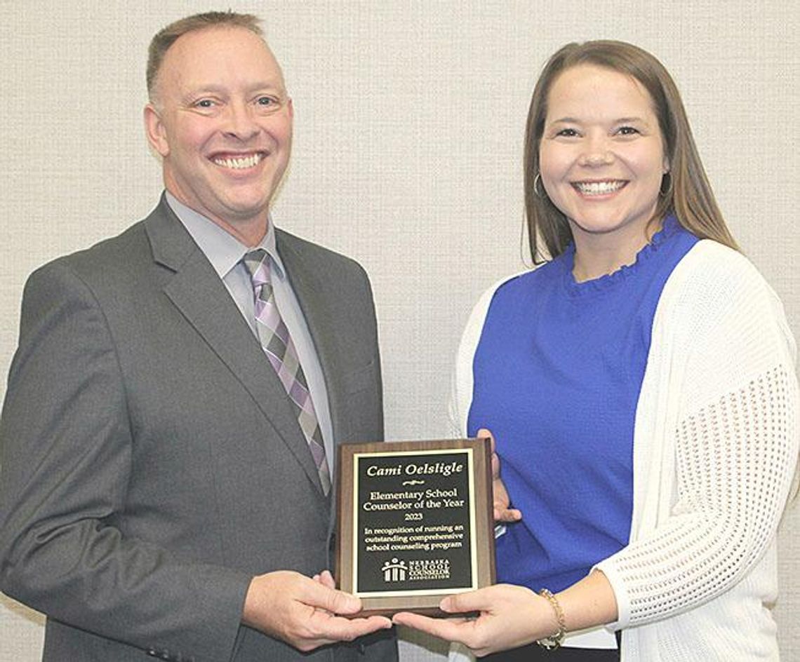 Oelsligle elementary school counselor of year