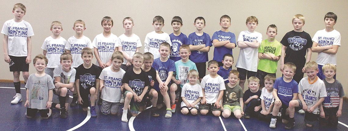 St. Francis little kids wrestlers can stay on the mat